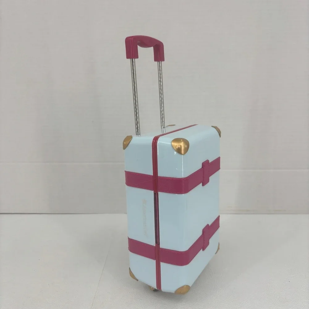 American Girl Travel in Style Suitcase Doll Accessory Blue Pink Truly Me 2017